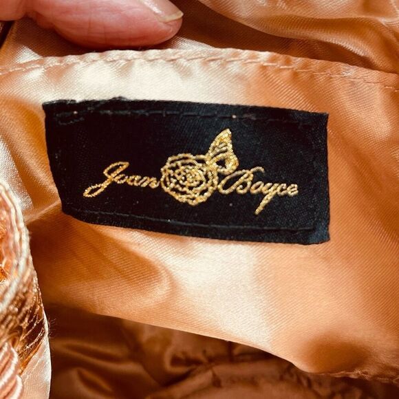 Joan Boyce ballet flats and drawstring bucket bag in rose gold faux leather - Picture 6 of 9